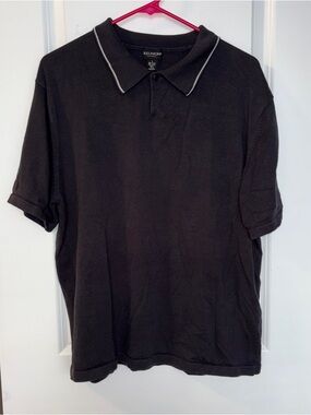 Men’s Vintage Reunion Black Polo Size: L